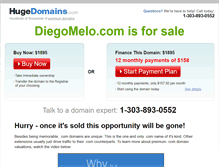 Tablet Screenshot of diegomelo.com